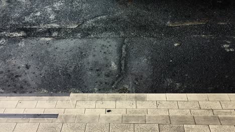 rain drop on the stair