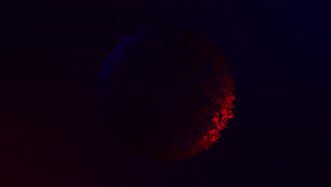 abstract circle with gradient dots