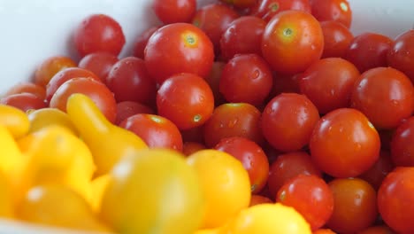 red and yellow fresh cherry tomatoes