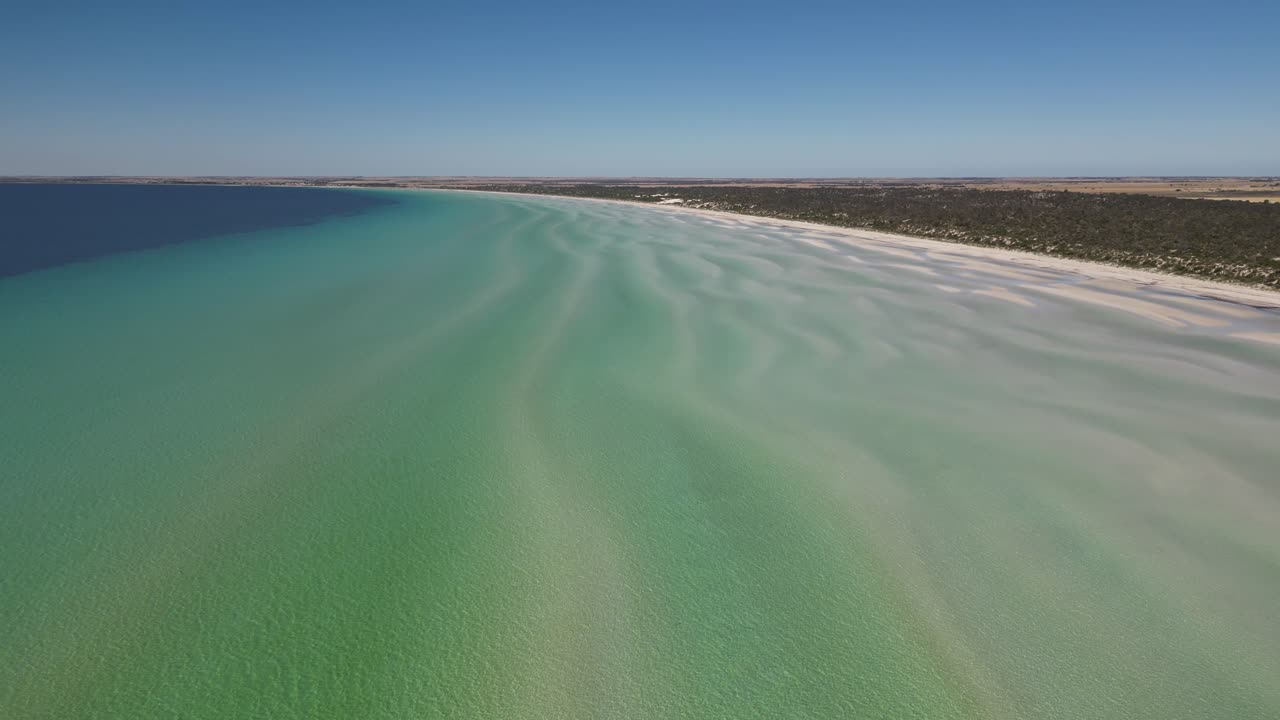 Wonderful Flaherty Beach in South Australia from the drone perspective