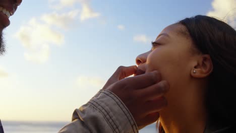 Close-up-of-couple-embracing-on-a-sunny-day-4k