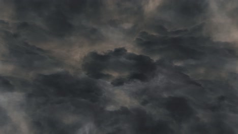 4k relámpagos y tormentas eléctricas con tormenta oscura