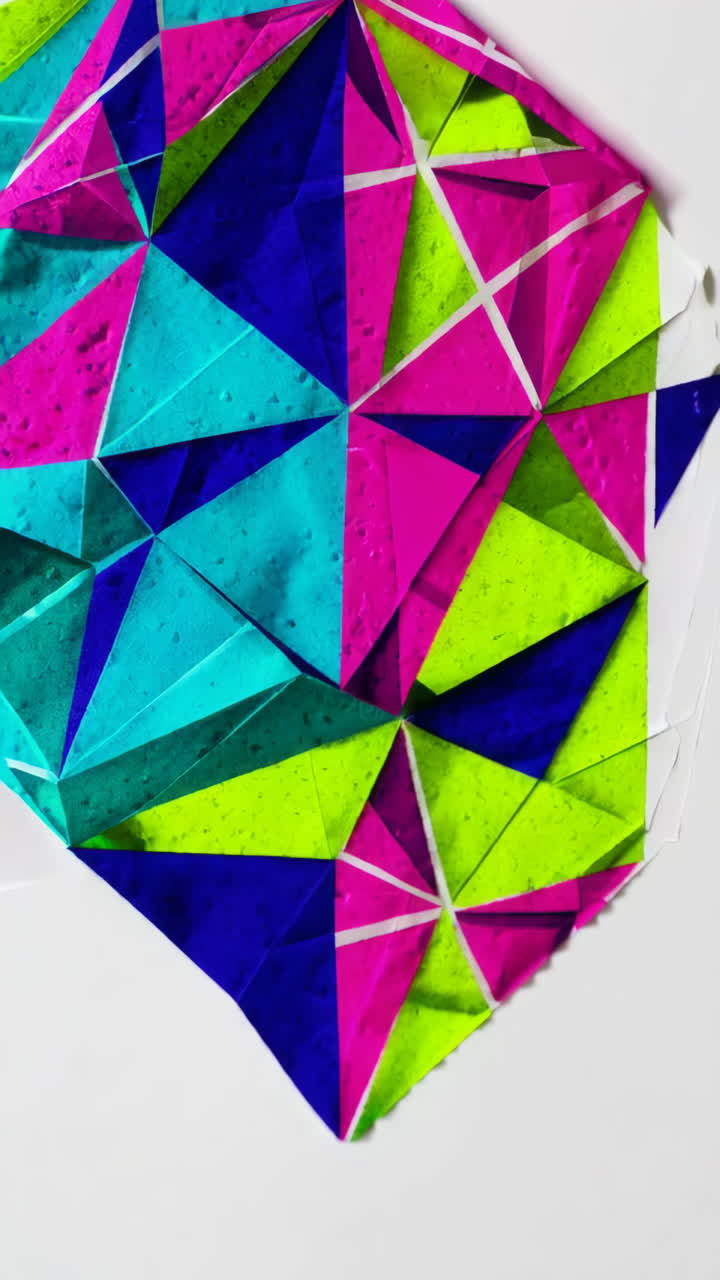 Vibrant Abstract Geometric Pattern with Bright Colors