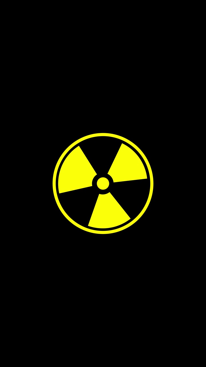 Fondo croma verde de peligro nuclear, estilo de precaución fuerte, composición centrada, alerta