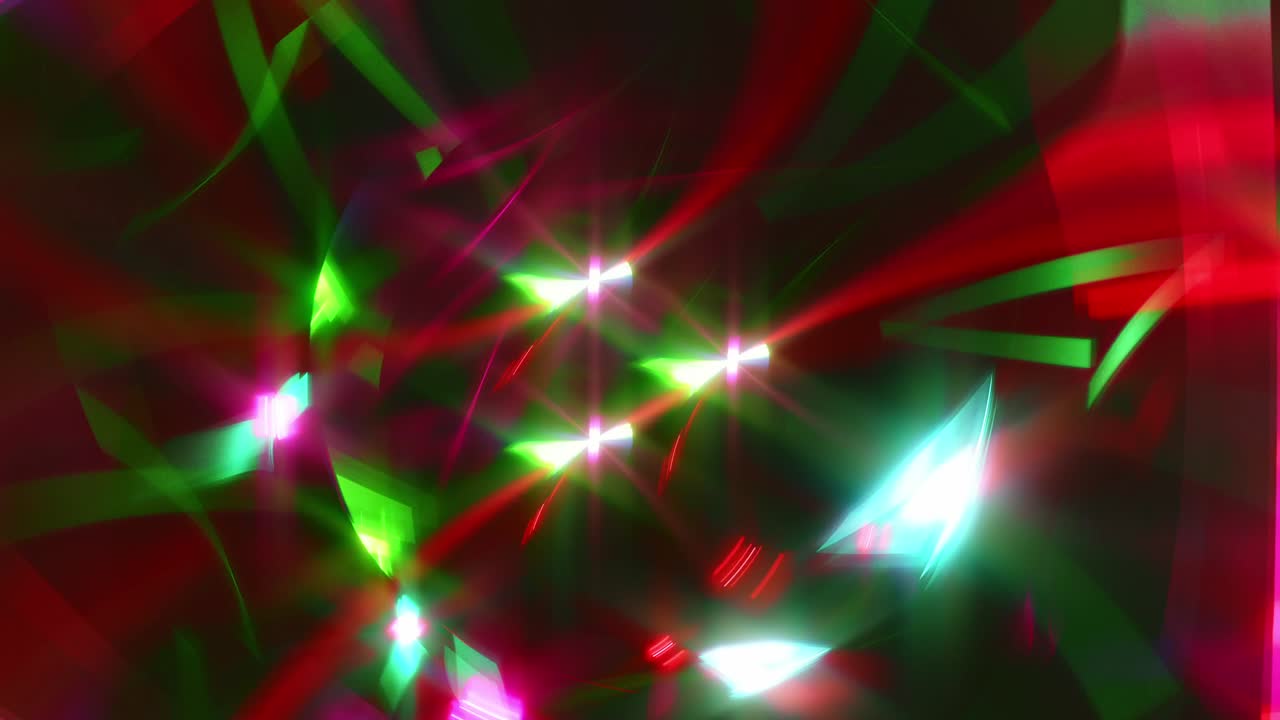 Farverig, trippet, psykedelisk bevægelsessløring – neon diskokonfetti – sømløst loopende kosmisk kalejdoskop, spirituel techno trance-baggrund.