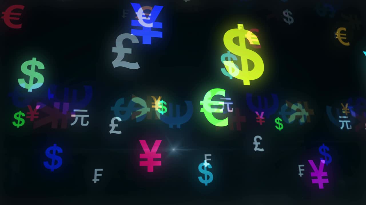 달러, 유로, 엔 문자 루프 추상 개념