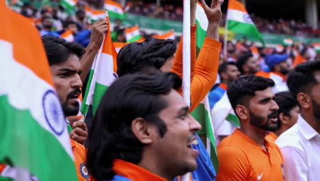 indian cricket fans at a stadium