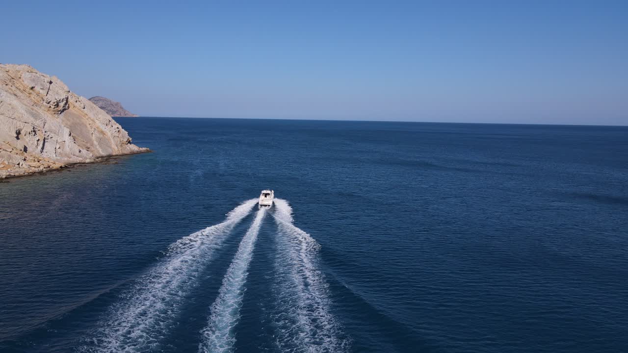 스피드보트 공중 뷰