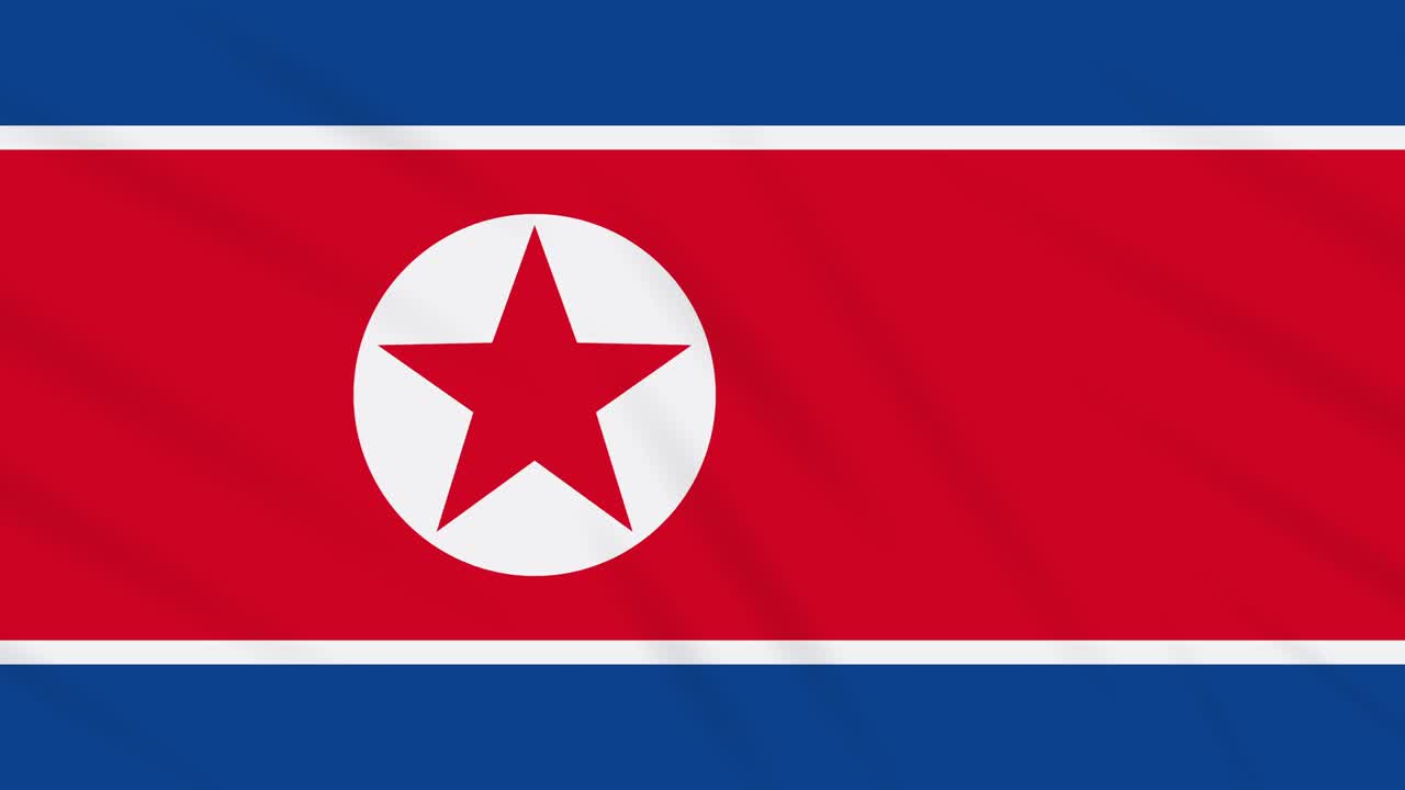 북한 발이 흔들리는 천 배경, 루프