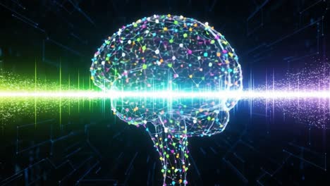 exploring the boundaries of neural connectivity: a visual journey through the vibrant digital brain representing modern cognitive science and technology innovations