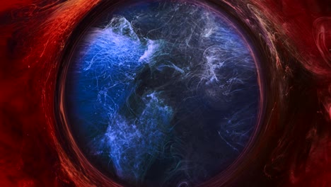 pintura remolino oráculo cristal humo círculo movimiento
