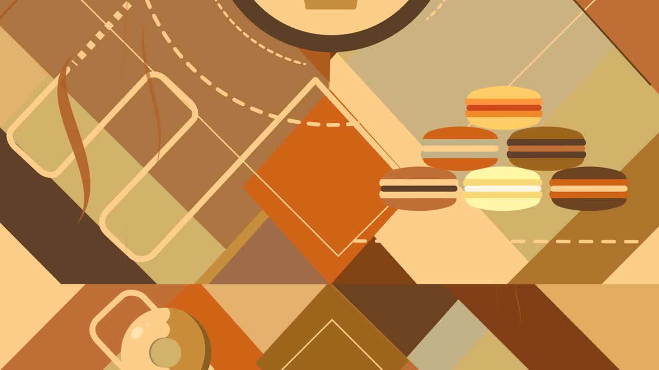 fondo en forma de café