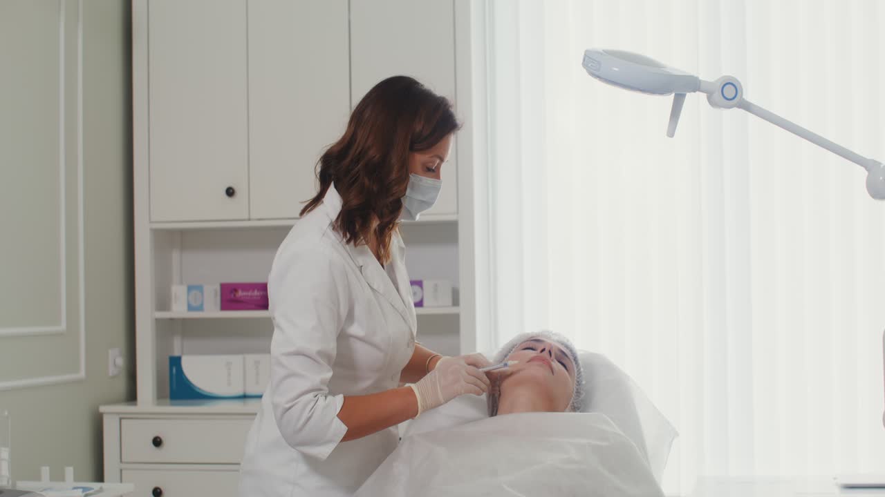 sesión de tratamiento facial