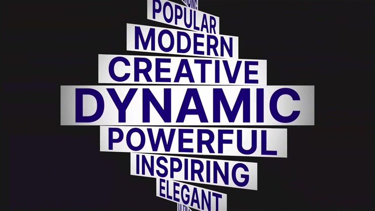 Dynamic Kinetic Typography Motion Graphics Template