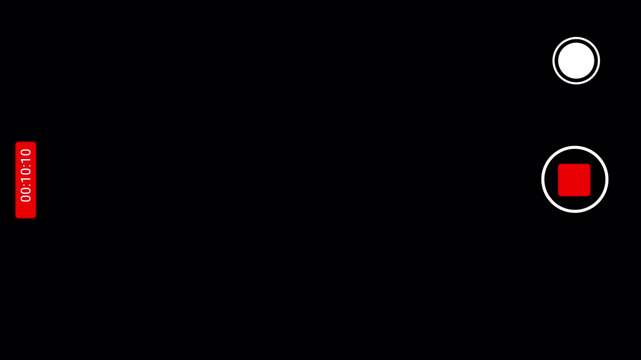 Smartphone Camera Recording Interface Overlay