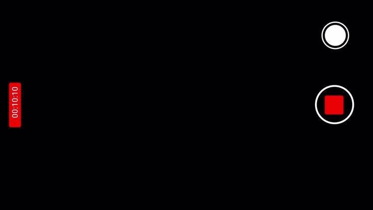 Smartphone Camera Recording Interface Overlay