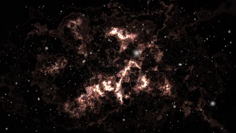 las nubes nebulosas en el universo oscuro se están acercando