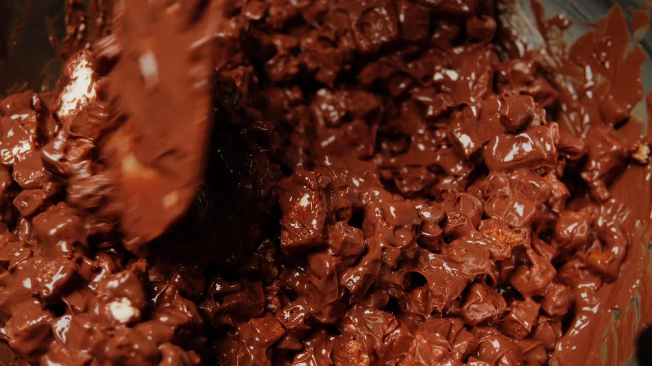 Making Chocolate Marshmallow Treats