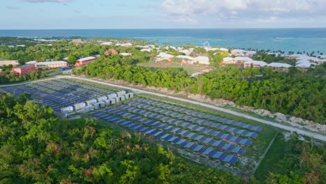 solar panels powering hotels of punta cana, dominican republic