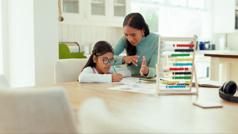 education, help and math with mother