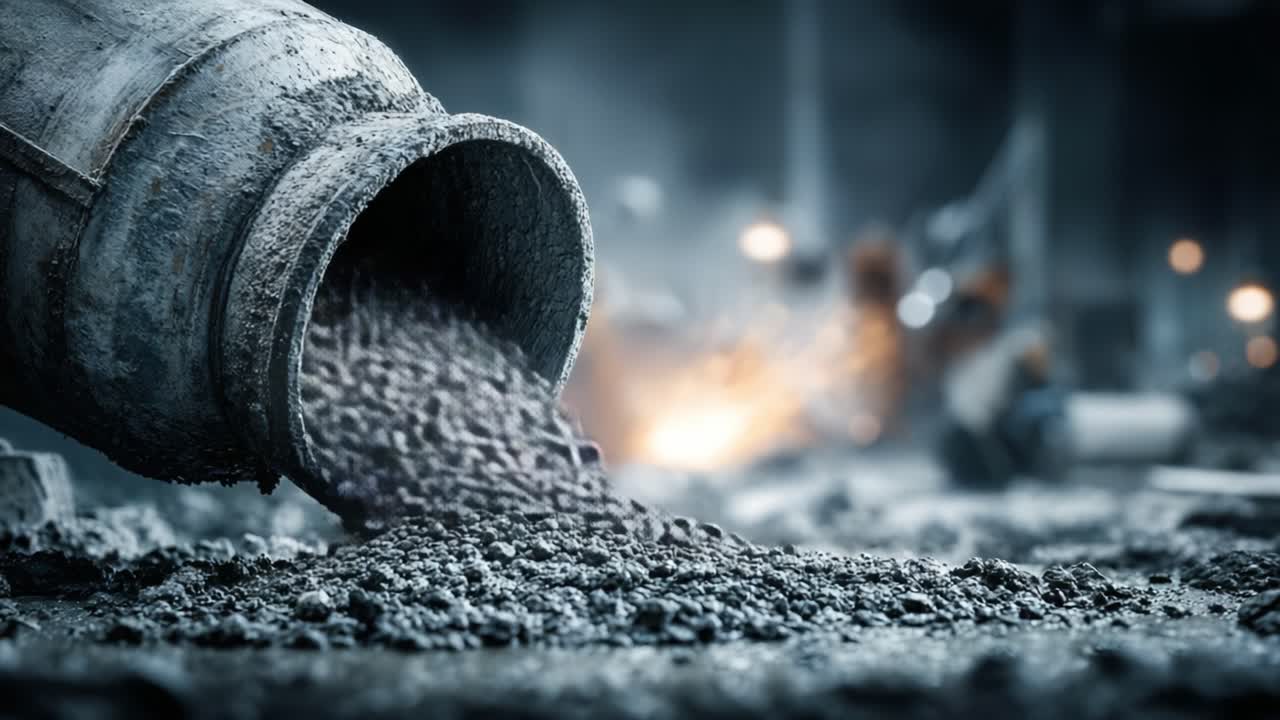 The Art of Concrete: Captivating Frames Capturing the Essence of Construction and the Flow of Materials in a Dynamic Work Environment