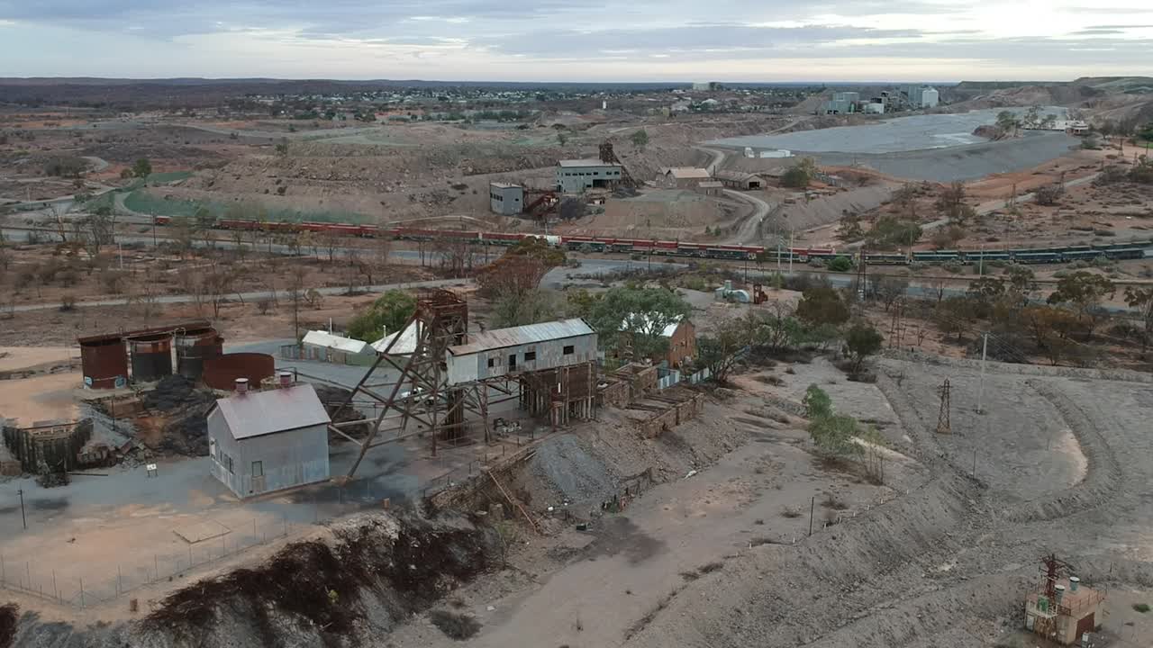 Mine site flyover in Broken Hill
