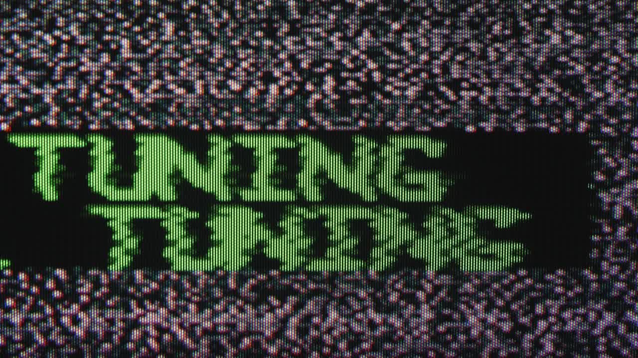 ruido de la televisión sin señal de sintonización hud macro