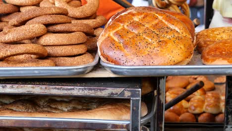 turkish bread and pastry stall