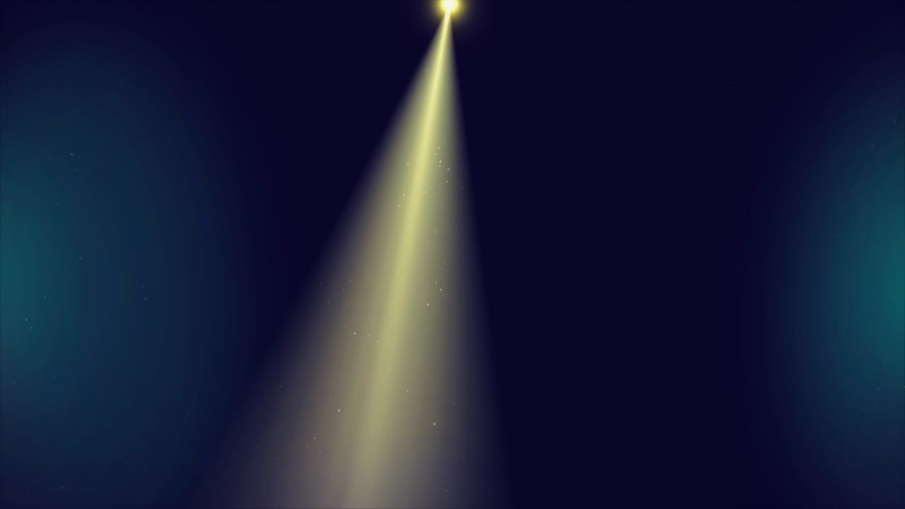 animación de bucle de escenario de punto de luz