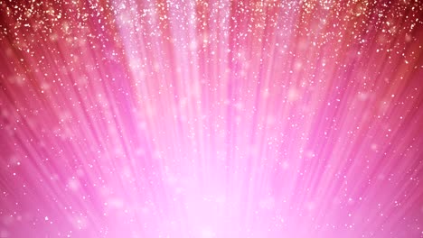 loopable, seamless loop pink christmas background with small snowflakes star particles, uhd 4k 3840x2160