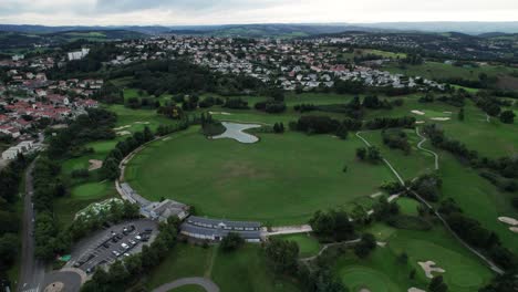 Saint-Etienne-golf-field-drone-overview