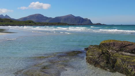 beach lofoten islands is an archipelago in the county of nordland, norway.