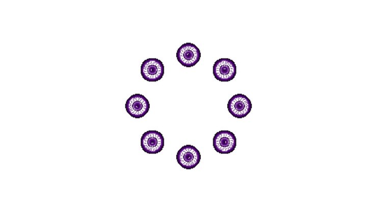 Pixel Art Halloween eye Spinning Circle Animated Overlay Transparent 30fps (7)