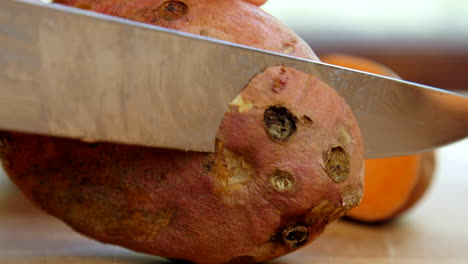 sweet potato with holes