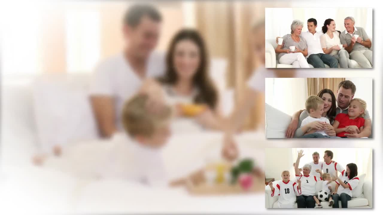 연합 된 가족 이 함께 시간 을 보내는 것