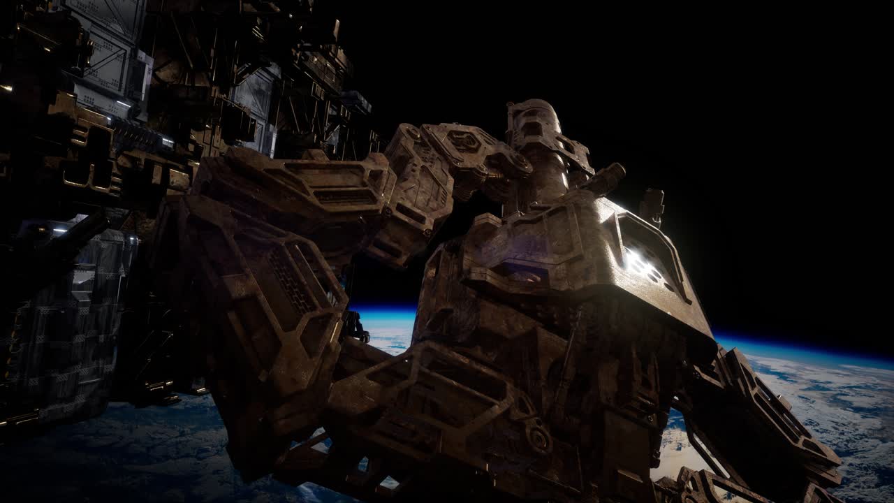 Enorme astronave riccamente dettagliata
