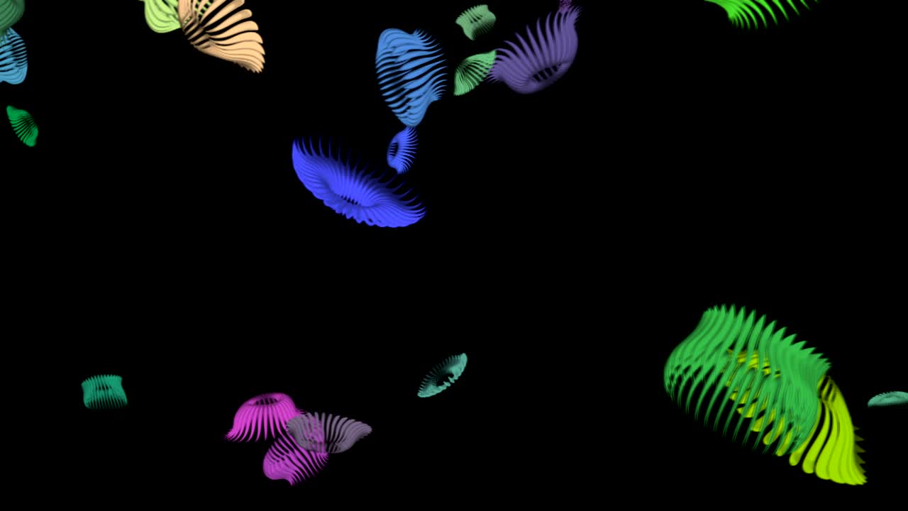 fondo abstracto flotante formas orgánicas pulsantes 2