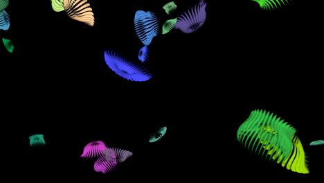 abstract background floating pulsing organic shapes 2