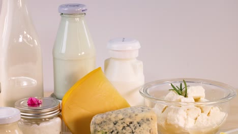 variety of dairy products