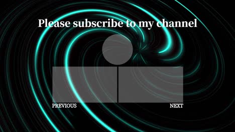 vortex neon end card ending screen motion