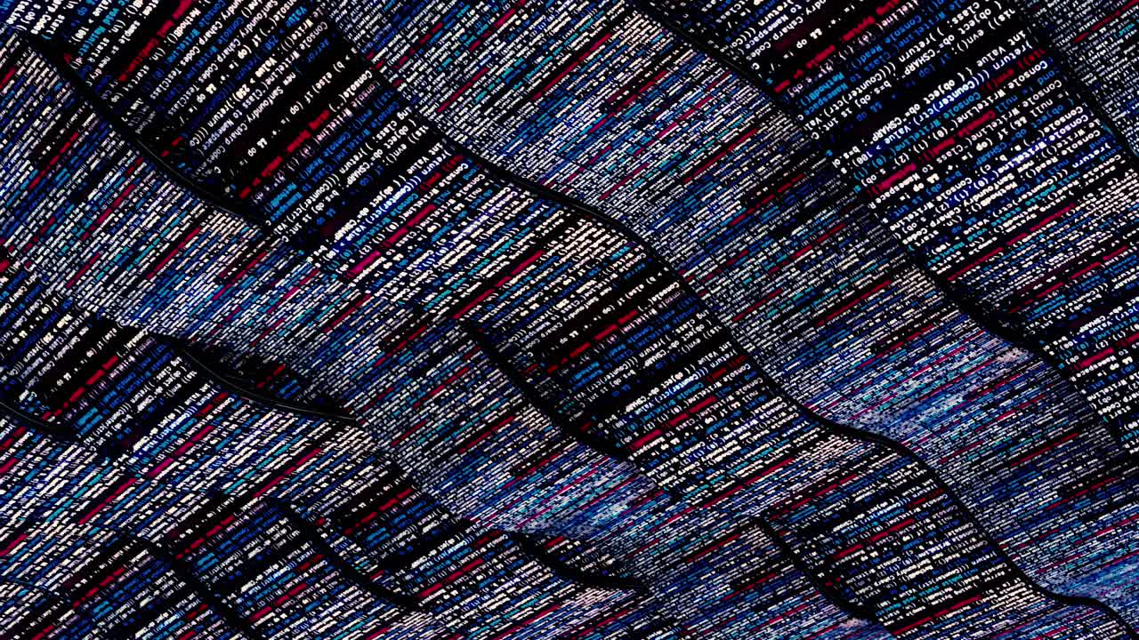Abstract Computer Code Art