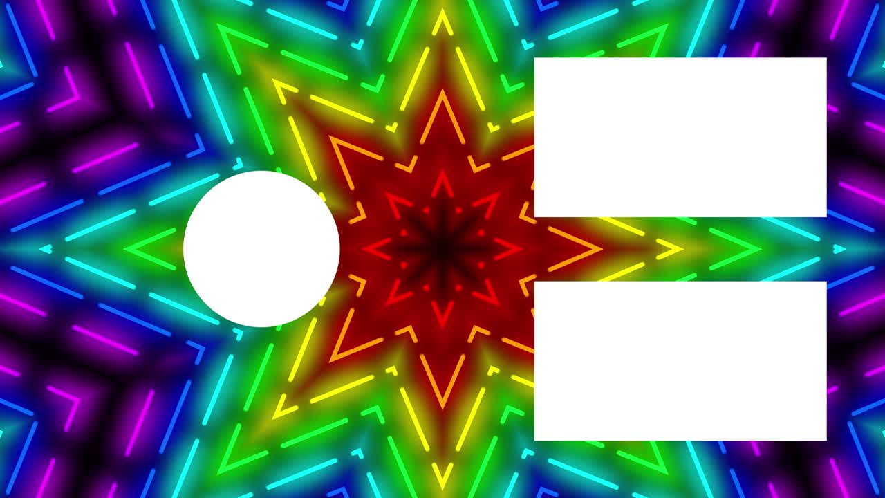 네온 표지판 패턴 엔드 카드 엔딩 스크린 모션 그래픽