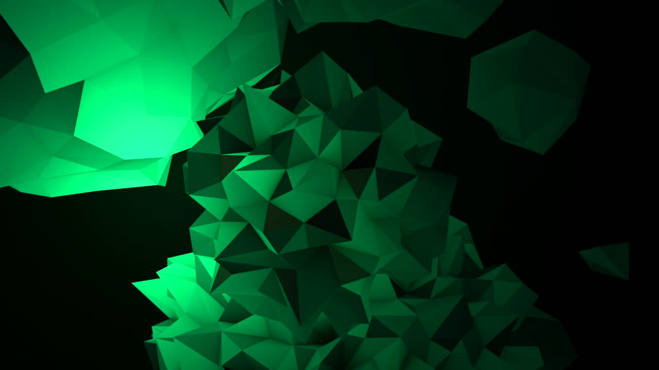 formas geométricas abstractas verdes