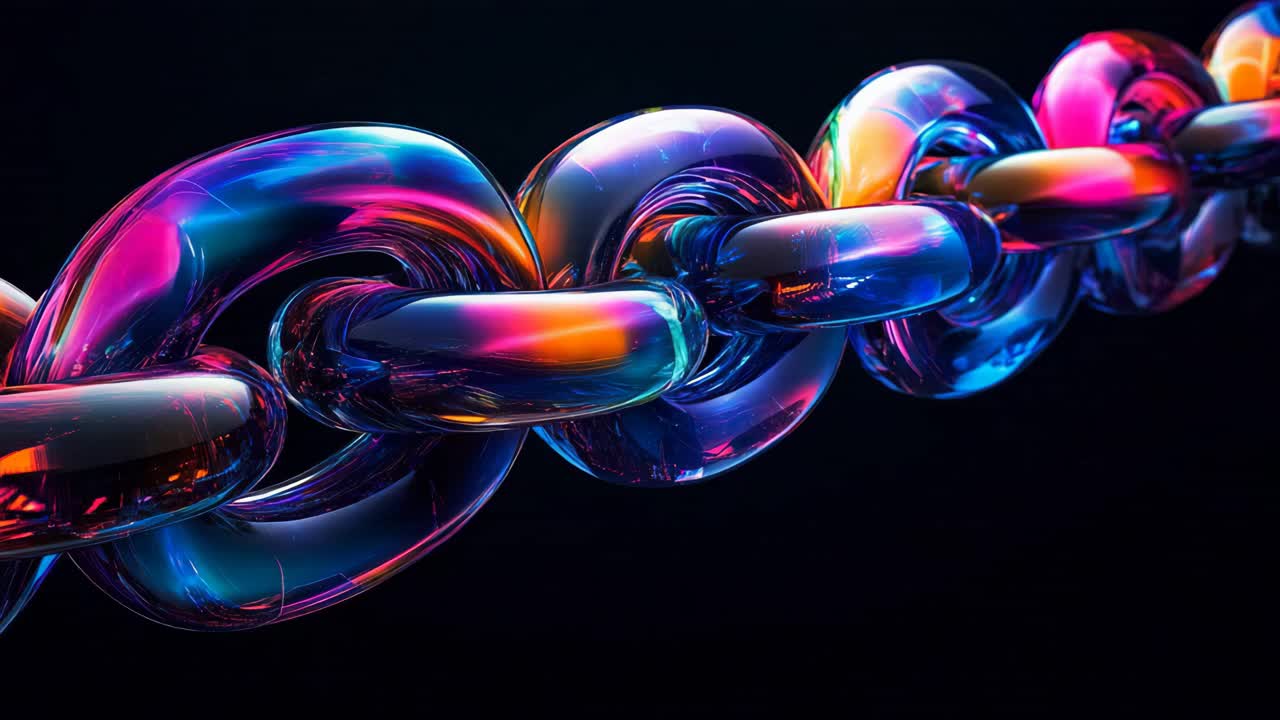 Abstract Colorful Chain