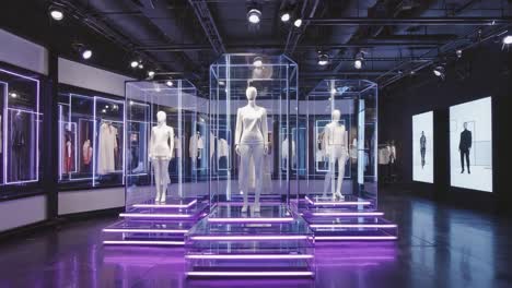 fashion display with mannequins