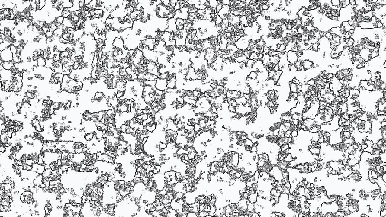 4K Cells are Infected with Virus Black And White Loop Animation Background. Displacment map color overlay background..
