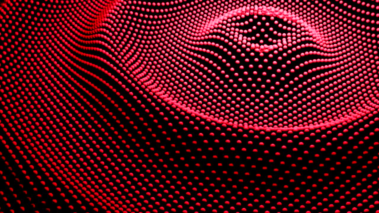 Red Dot Wave Pattern