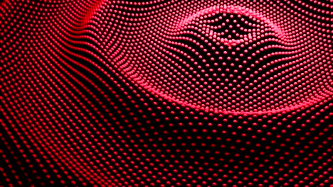 Red Dot Wave Pattern