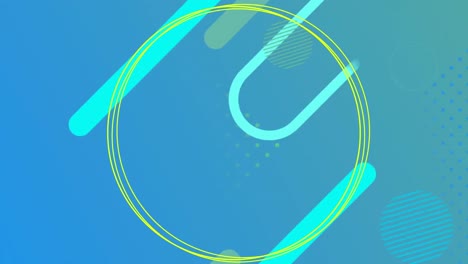 animation of neon circles over abstract pattern