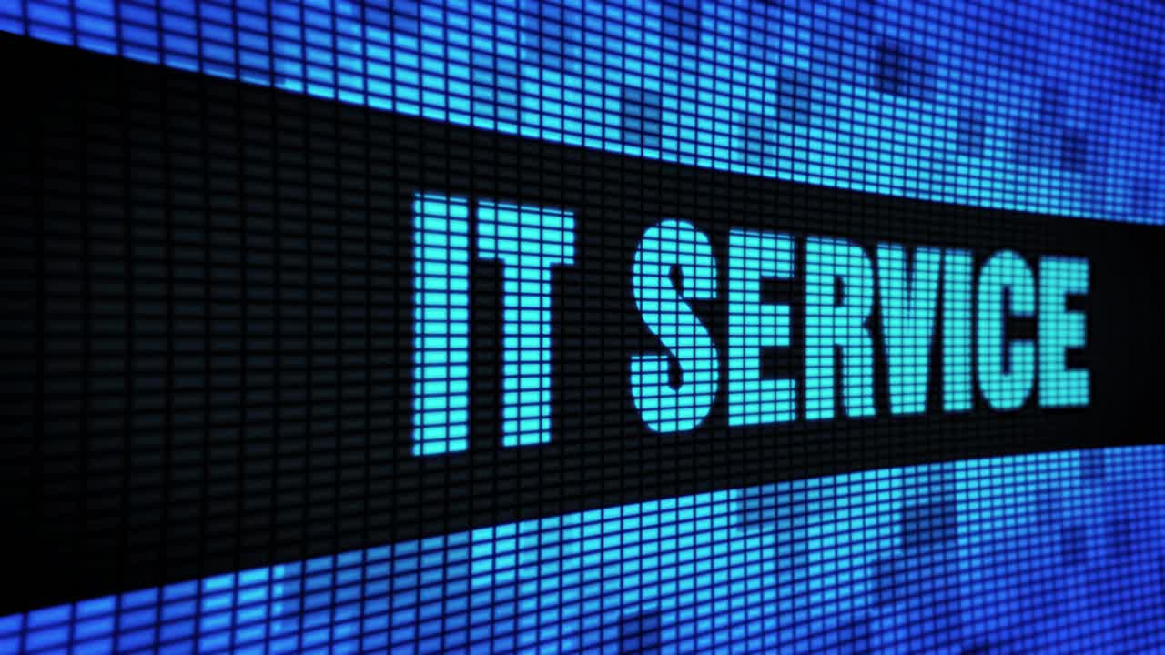 IT Service on a Digital Display